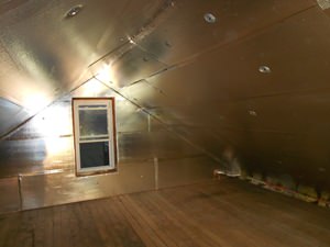 A Eau Clair attic with SuperAttic installed.