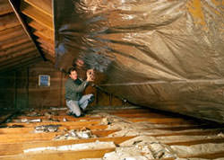 Radiant Barrier Attic Insulation in a Wisconsin and Minnesota home